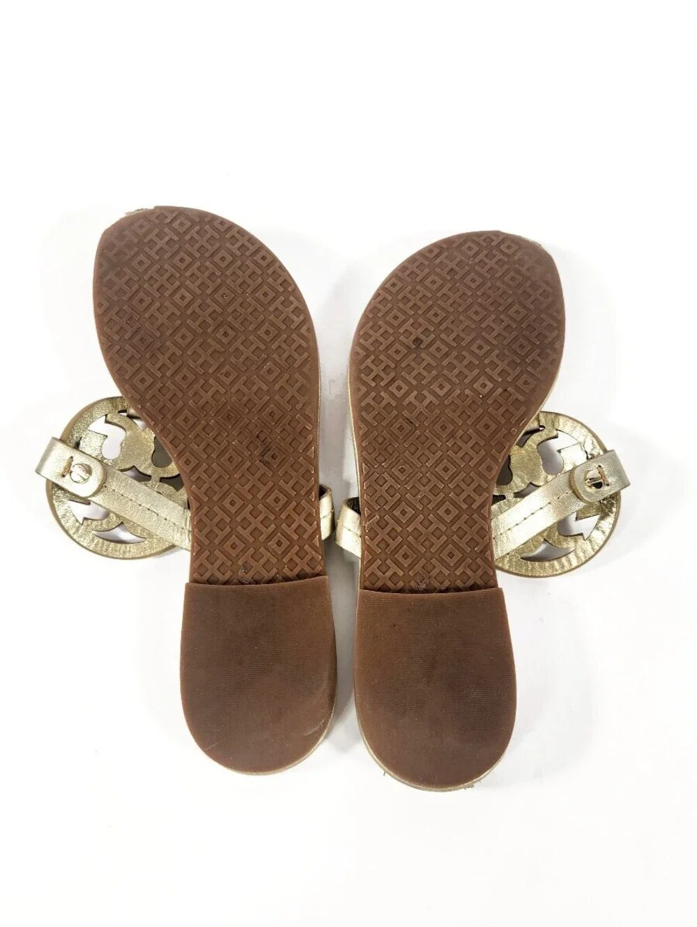 Tory Burch Silver Miller Sandals Size 5.5